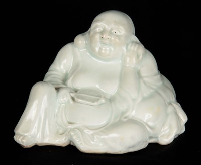 Lot 134 - A CHINESE BLANC DE CHINE FIGURE OF BUDDHA with...