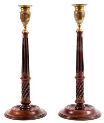 Lot 504 - A PAIR OF LATE GEORGIAN CIRCULAR MOULDED EDGE...