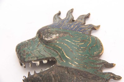 Lot 185 - A RARE MING DYNASTY CHINESE CLOISONNE MOUNT...