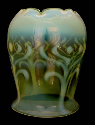 Lot 21 - A LARGE LATE 19TH CENTURY ART NOUVEAU VASELINE...