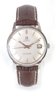 Lot 236 - A GENTLEMANS STAINLESS STEEL OMEGA AUTOMATIC...