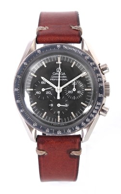 Lot 237 - A GENTLEMANS STAINLESS STEEL OMEGA SPEEDMASTER...