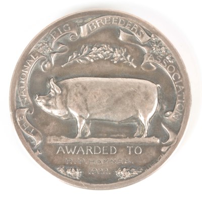 Lot 245 - AN EARLY 20TH CENTURY SILVERED MEDAL FOR THE...