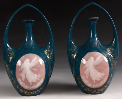Lot 58 - A pair of late 19th Century Art Nouveau style...