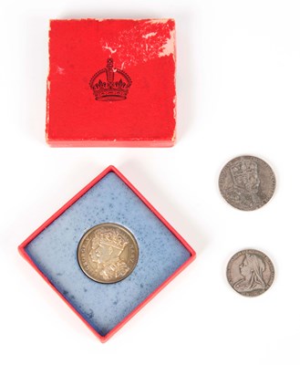 Lot 248 - A COLLECTION OF THREE SILVER CORONATION MEDALS...