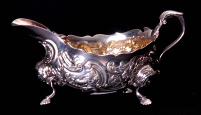 Lot 272 - AN ELIZABETH II SILVER SAUCE BOAT of early...