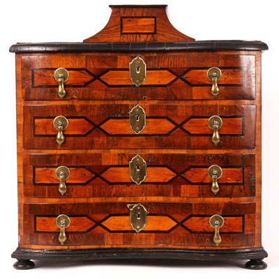 Lot 943 - A MID 18TH CENTURY SOUTH GERMAN EBONY AND...