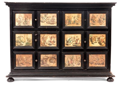 Lot 878 - A LATE 17TH CENTURY CONTINENTAL EBONISED...