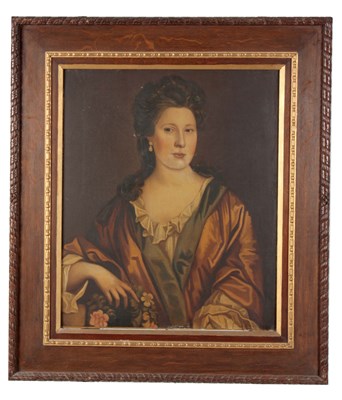 Lot 555 - 19TH CENTURY OIL ON CANVAS Portrait of Miss...