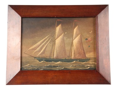 Lot 561 - 19TH CENTURY OIL ON CARD LAID ON WOOD PANEL...