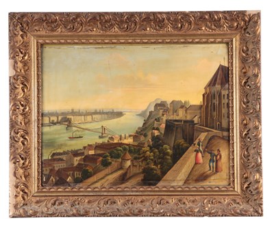 Lot 593 - 19TH CENTURY OIL ON TIN PANEL Eastern European...