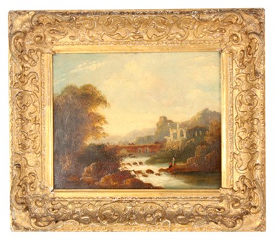 Lot 596 - CIRCLE OF RICHARD WILSON 1713-1782 OIL ON WOOD...