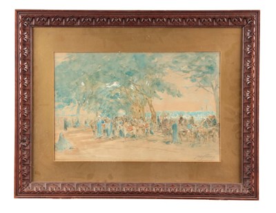 Lot 604 - HENRY BACON American 1839-1912 WATERCOLOUR...