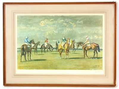 Lot 621 - SIR ALFRED MUNNINGS SIGNED PRINT Before the...