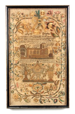 Lot 631 - A GOOD EARLY 18TH CENTURY LONG NEEDLEWORK...