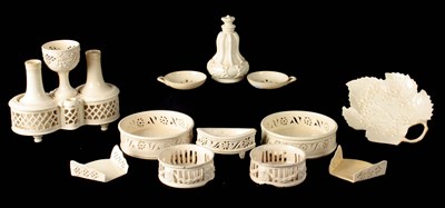 Lot 68 - A GROUP OF 18TH/19TH CENTURY LEEDS CREAMWARE...
