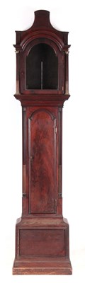 Lot 744 - A GEORGE III FIGURED MAHOGANY LONDON LONGCASE...