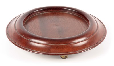 Lot 747 - A GEORGE III MAHOGANY TABLE BOTTLE COASTER of...