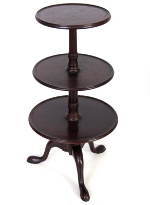 Lot 748 - A 20TH CENTURY GEORGE III STYLE THREE TIER...