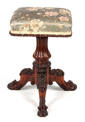 Lot 773 - AN EARLY 19TH CENTURY OAK PIANO STOOL IN THE...