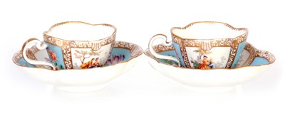 Lot 78 - A PAIR OF LATE 19TH CENTURY DRESDEN STYLE...