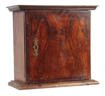 Lot 783 - AN 18TH CENTURY OAK AND CROSSBANDED FIGURED...