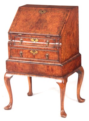 Lot 797 - A QUEEN ANNE STYLE 19TH CENTURY BURR WALNUT...