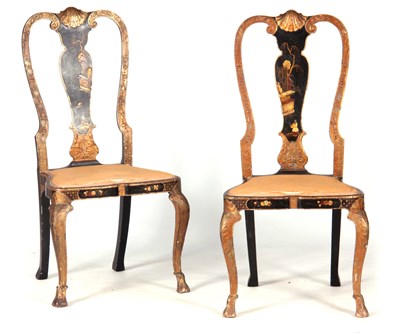 Lot 845 - A PAIR OF GEORGE I STYLE GILT AND CHINOISERIE...