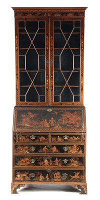 Lot 862 - A LATE 19TH CENTURY JAPANNED CHINOISERIE...