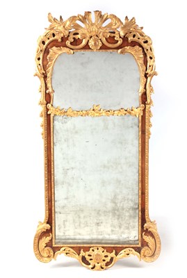 Lot 888 - A FINE GEORGE I WALNUT AND GILT GESSO HANGING...