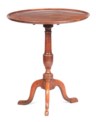 Lot 906 - A GEORGE III MAHOGANY TILT TOP TABLE with...