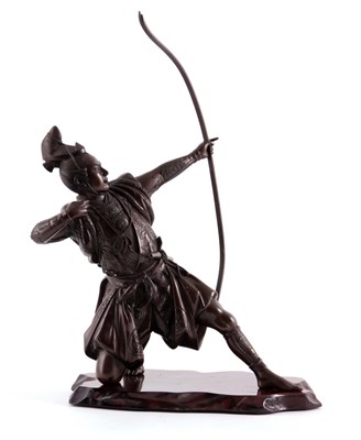 Lot 127 - A FINE LATE 19TH CENTURY JAPANESE MEIJI BRONZE...