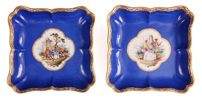 Lot 72 - A pair of late 19th Century Meissen shaped...