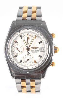 Lot 225 - A GENTLEMAN'S BREITLING CHRONOGRAPH WRISTWATCH...