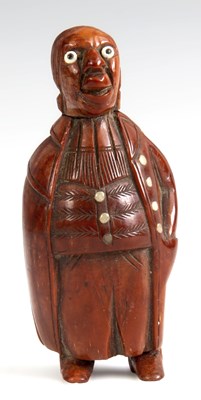 Lot 541 - A LATE 18TH CENTURY CARVED FIGURAL COQUILLA...