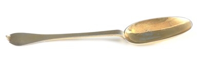 Lot 313 - A WILLIAM III SILVER TREFID SPOON with rubbed...