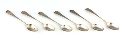 Lot 314 - A SET OF SIX GEORGE III TEASPOONS by...