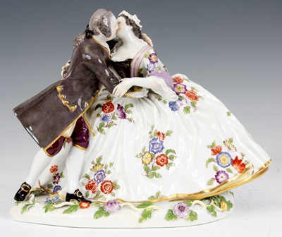 Lot 85 - A LATE 19TH CENTURY MEISSEN LARGE FIGURE GROUP...