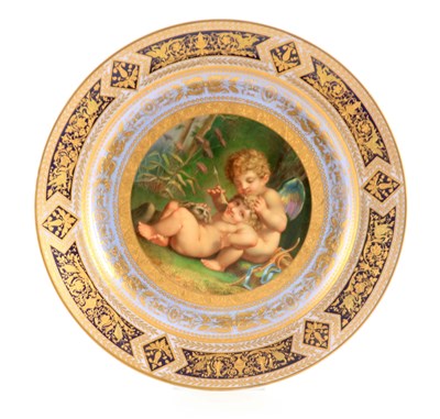 Lot 54 - A LATE 19TH CENTURY ROYAL VIENNA CABINET PLATE...