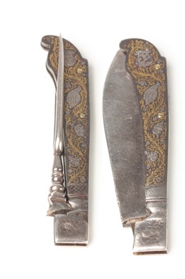 Lot 552 - A PAIR OF EARLY 18TH CENTURY EUROPEAN STEEL...