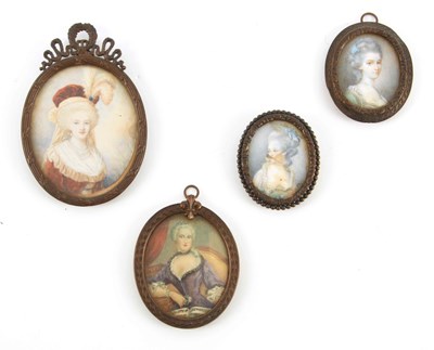 Lot 613 - A COLLECTION OF FOUR 19TH CENTURY FRENCH...