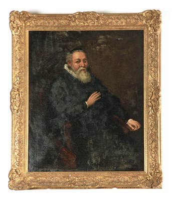 Lot 618 - AN 18TH/19TH CENTURY OIL ON CANVAS Portrait of...