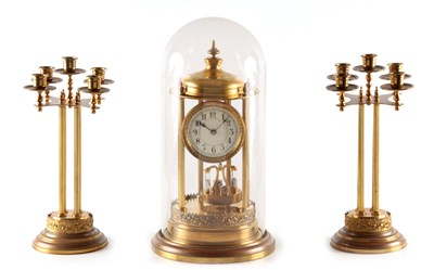 Lot 742 - AN EARLY 20TH CENTURY MERCURY PENDULUM 400 DAY...