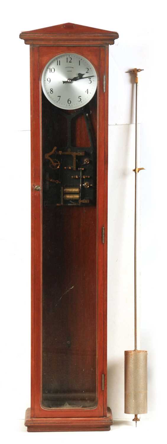 Lot 755 - A SYNCHRONOME ELECTRIC MASTER CLOCK in a