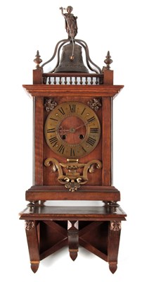 Lot 765 - AN CONTINENTAL WALNUT AND BRASS MOUNTED...