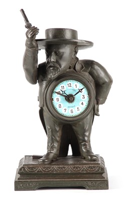 Lot 766 - A LATE 19TH CENTURY FRENCH FIGURAL ALARM CLOCK...