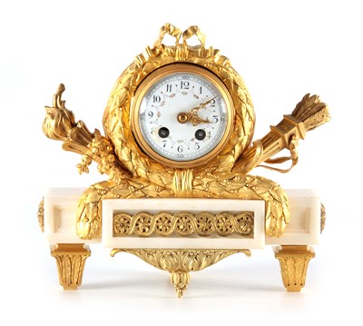 Lot 773 - A LATE 19TH CENTURY FRENCH ORMOLU AND WHITE...