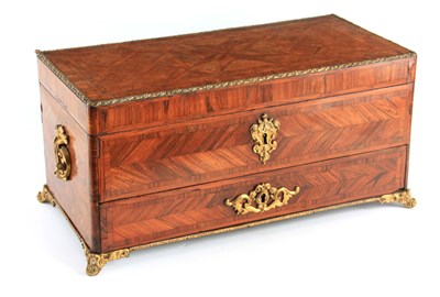 Lot 907 - A 19TH CENTURY FRENCH KINGWOOD AND ORMOLU...