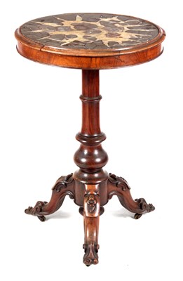 Lot 913 - A MID 19TH CENTURY SMALL ROSEWOOD CENTRE TABLE...