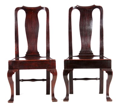 Lot 915 - A GOOD PAIR OF EARLY 18TH CENTURY WALNUT SIDE...